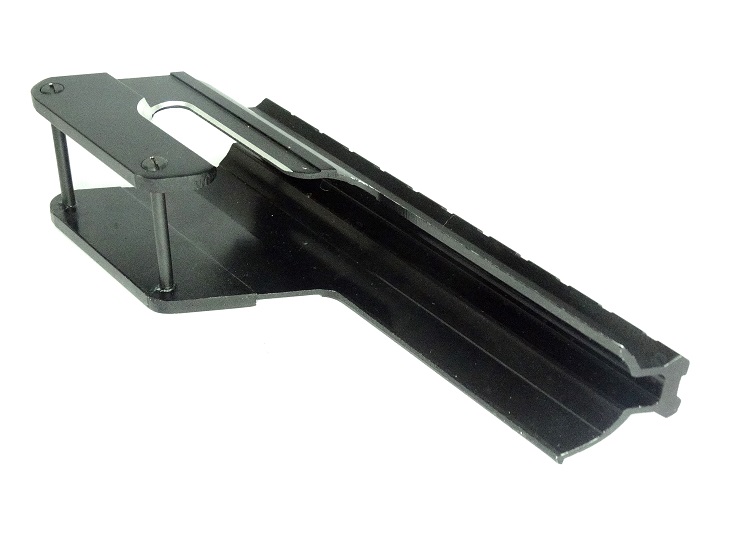Кронштейн Weaver на МР-153 для ствольной коробки, 15 слотов, возможность стрельбы с открытого прицела, алюминиевый сплав, цвет черный матовый. (М-153)