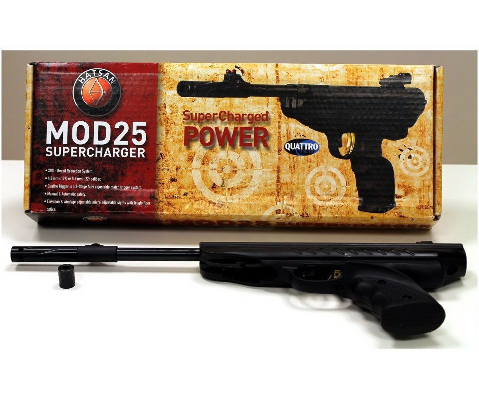 Пистолет пневматический Hatsan MOD 25 Supercharger кал.4,5мм