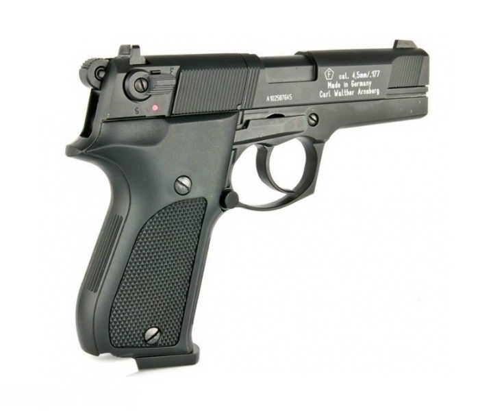 Пистолет Umarex пневм. Walther СР 88 (чёрный с чёрн. пласт. накладками) (416.00.00/416.00.40)