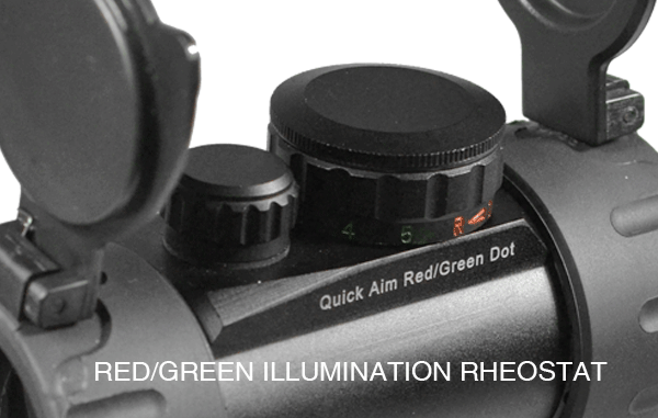 Коллиматор LEAPERS UTG New Gen 1x30 закрытый на Weaver, подсветка точка зелёная/красная (SCP-RD40RGW-A)