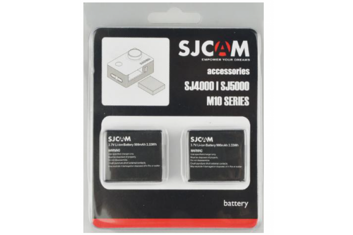 Аккумулятор SJCAM 900mAh для SJ4000/5000/M10