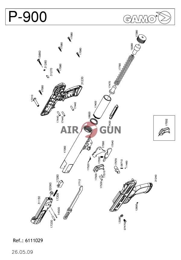Пистолет пневм. GAMO P-900, кал.4,5 мм (6111029)