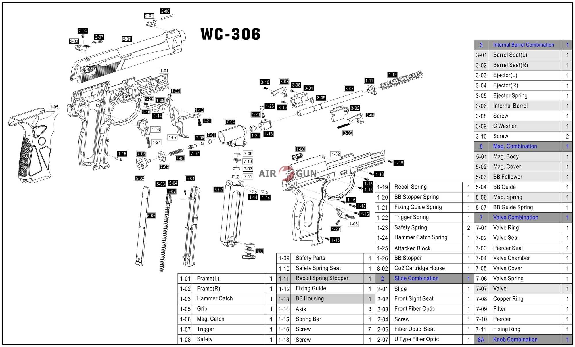 Пистолет пневм. BORNER Sport 306M, кал. 4,5 мм (8.3041)