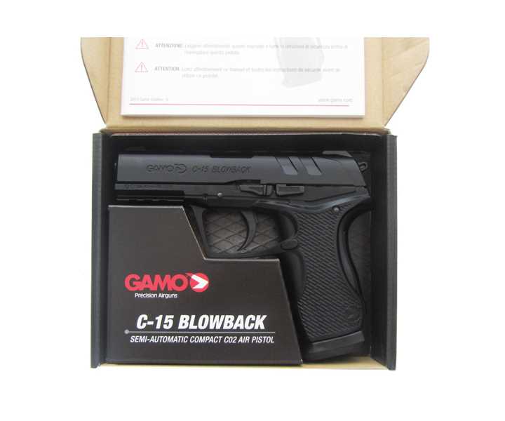 Пистолет пневм. GAMO C-15 Blowback, кал.4,5 мм (6111390)