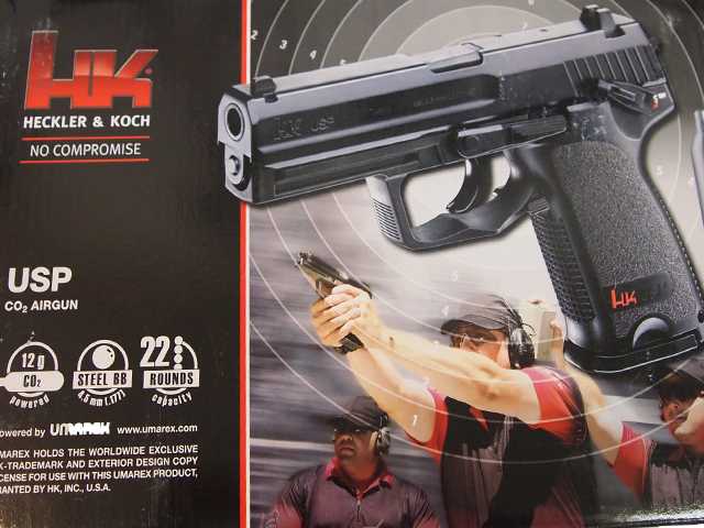 Пистолет Umarex пневм. Heckler and Koch USP (черн., с черн. рукояткой) (5.8100)