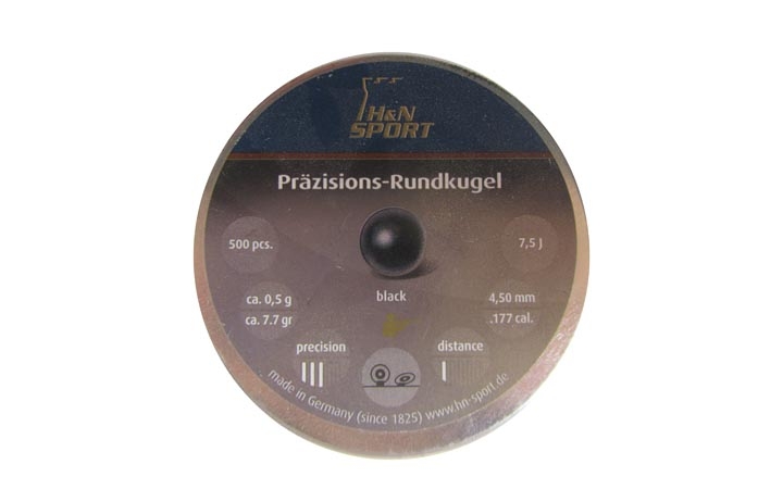 Пуля пневм. "HN Round Kugeln", 4,5 мм., свинец, 8,43 гран (500 шт.) (91004500005)