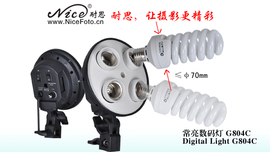 Осветитель NiceFoto G804C-1 с софтбоксом 50x70 см и патроном под 4 лампы