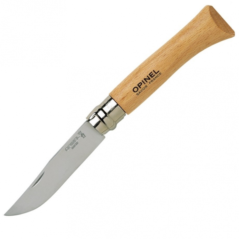 Нож Opinel серии Tradition №07, клинок 8см., нержавеющая сталь, рукоять - бук (000693)