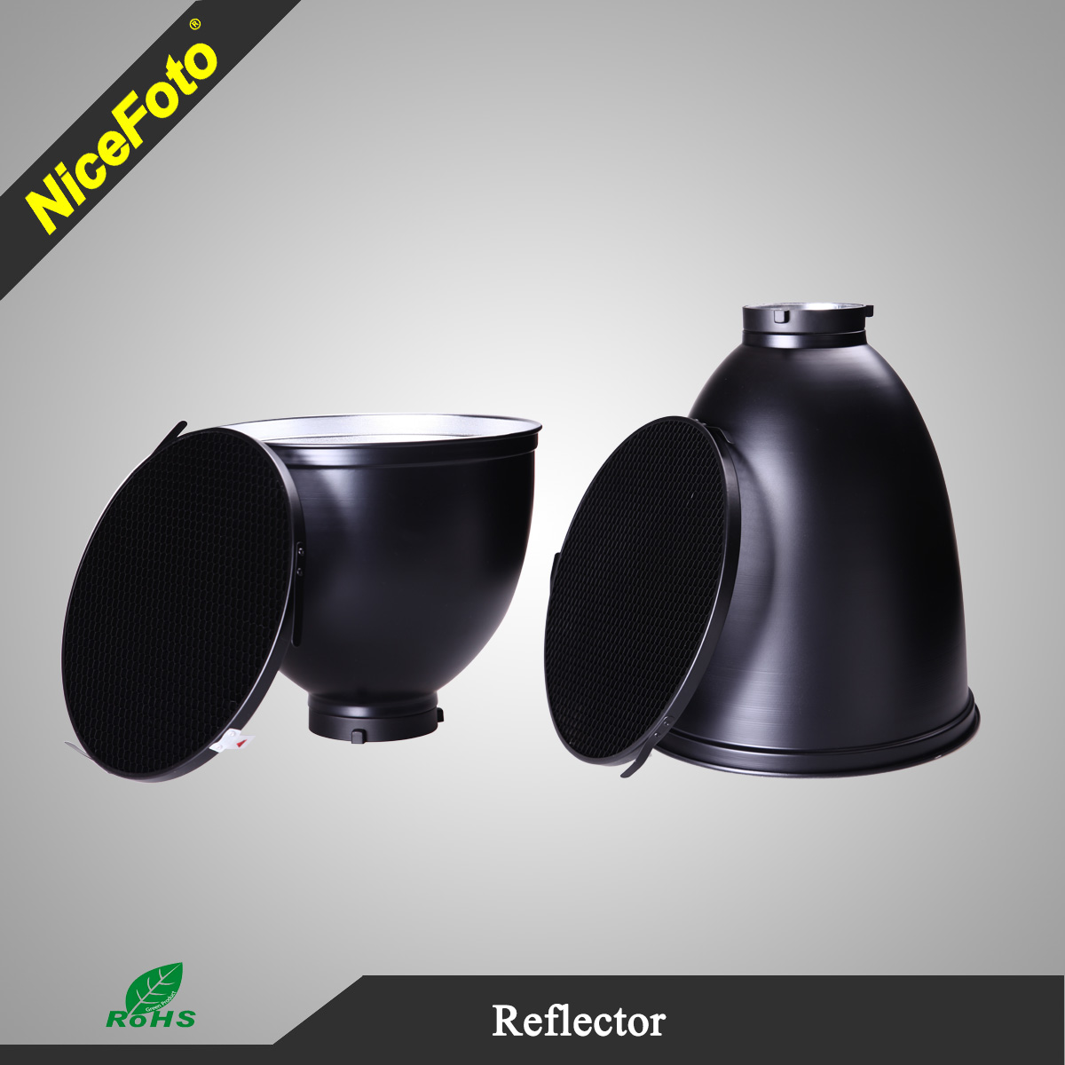 Фокус - рефлектор NiceFoto 65 градусов (диаметр Ф 25,5 х 23.5см) с сотами