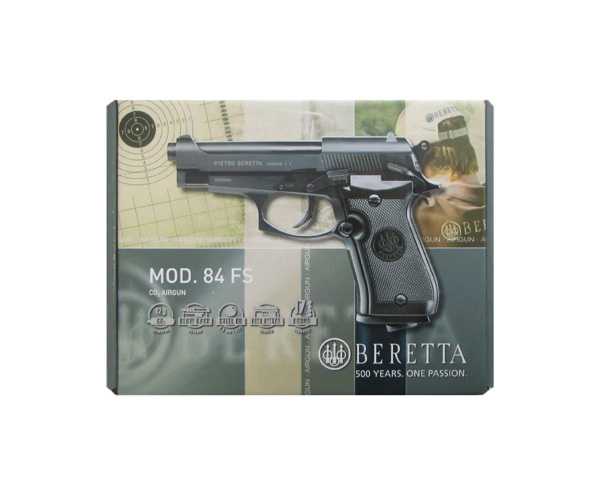 Пистолет Umarex пневм. Beretta M84 FS сплав, черный,  (Blowback) (5.8181)