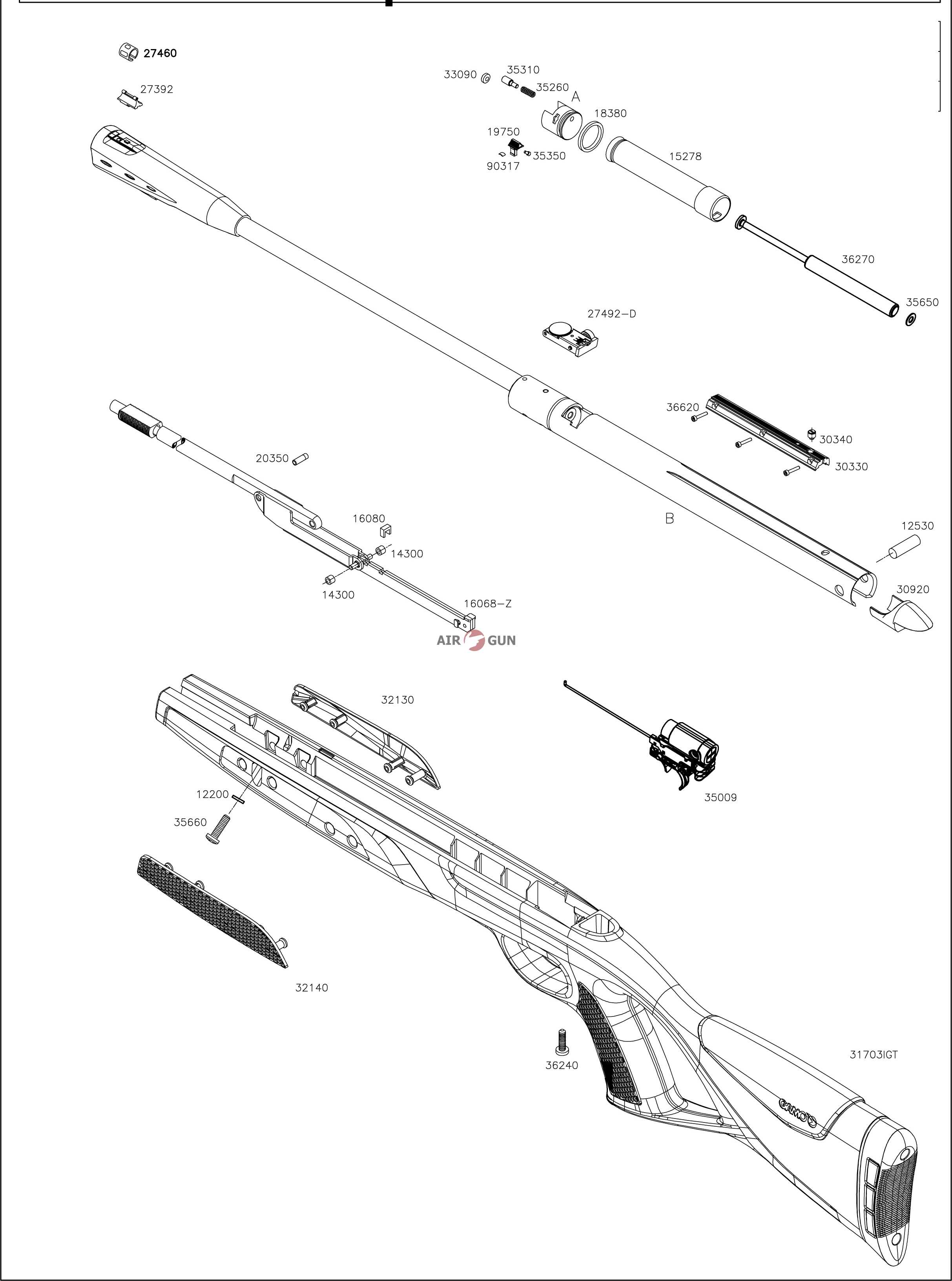 Винтовка пневм. GAMO CFR Whisper Royal, кал.4,5 мм (61100073-RF)