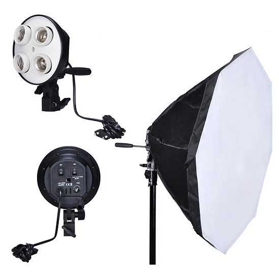 Осветитель NiceFoto G804C-2 с октобоксом 65 см и патроном под 4 лампы