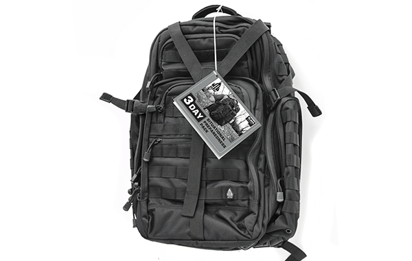Рюкзак UTG тактический 3-Day, материал-полиэстер,цв.Black,внешн.карманы,система MOLLE,50х40х25см,вес 2267г.