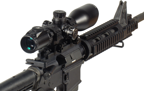 Прицел LEAPERS Accushot Tactical 3-12X44 Compact Mil-dot, подсв.(2-36цв), сетка-нить, кольца (SCP3-UM312AOIEW)