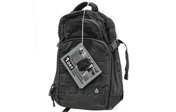 Рюкзак UTG тактический 1-Day, материал-полиэстер,цв.Black, внешн.карманы,система MOLLE,43х28х19см,вес 907г