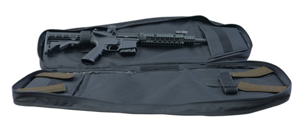 Чехол-рюкзак Leapers UTG на одно плечо, 86x35,5 см, цвет серый металлик/черный (PVC-PSP34BG)