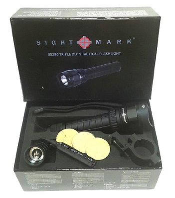 Фонарь тактический Sightmark Triple Duty SS280 (280 люмен) 3 светофильра, 3 режима работы с кронштейном